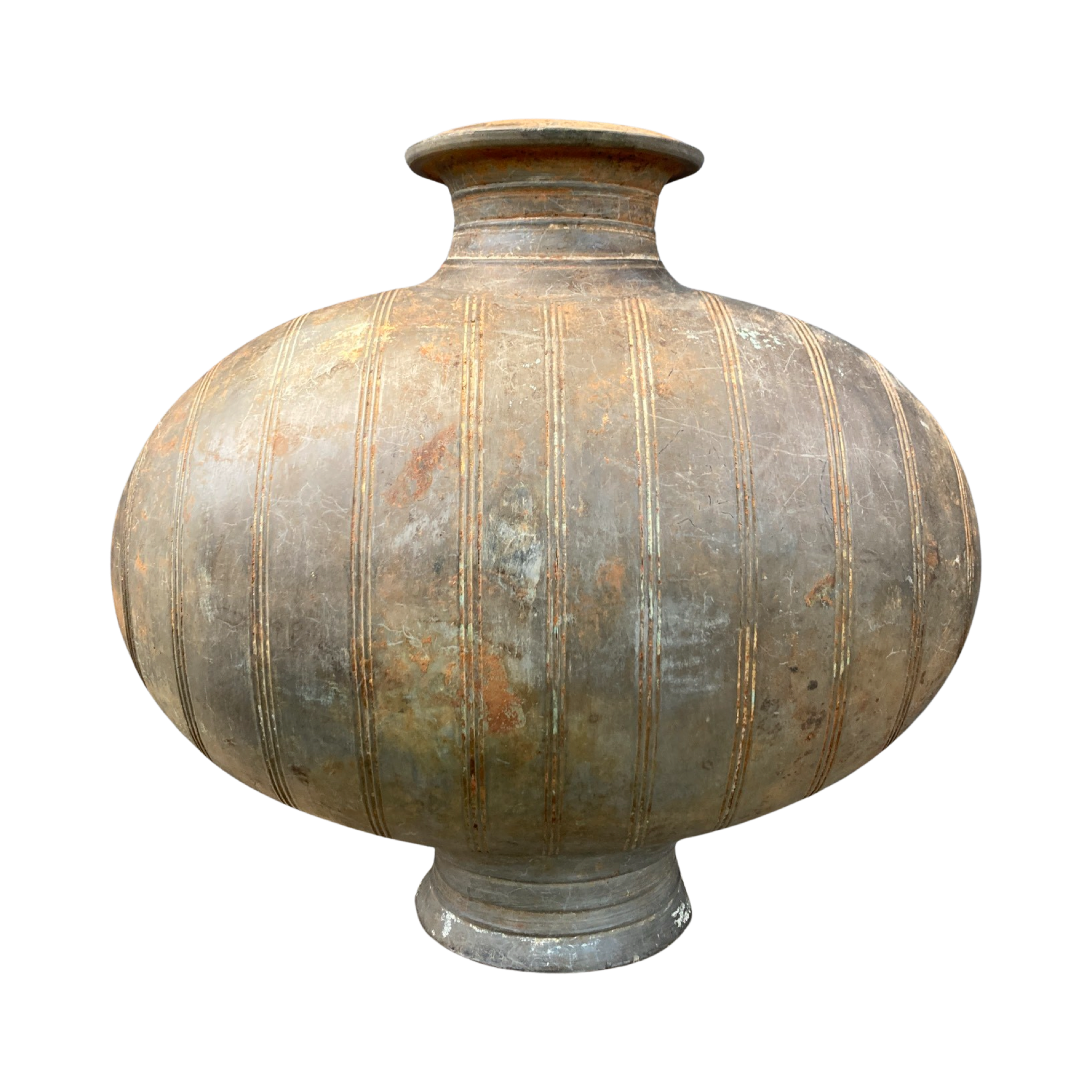 Han Dynasty Earthenware Cocoon Jar Circa.