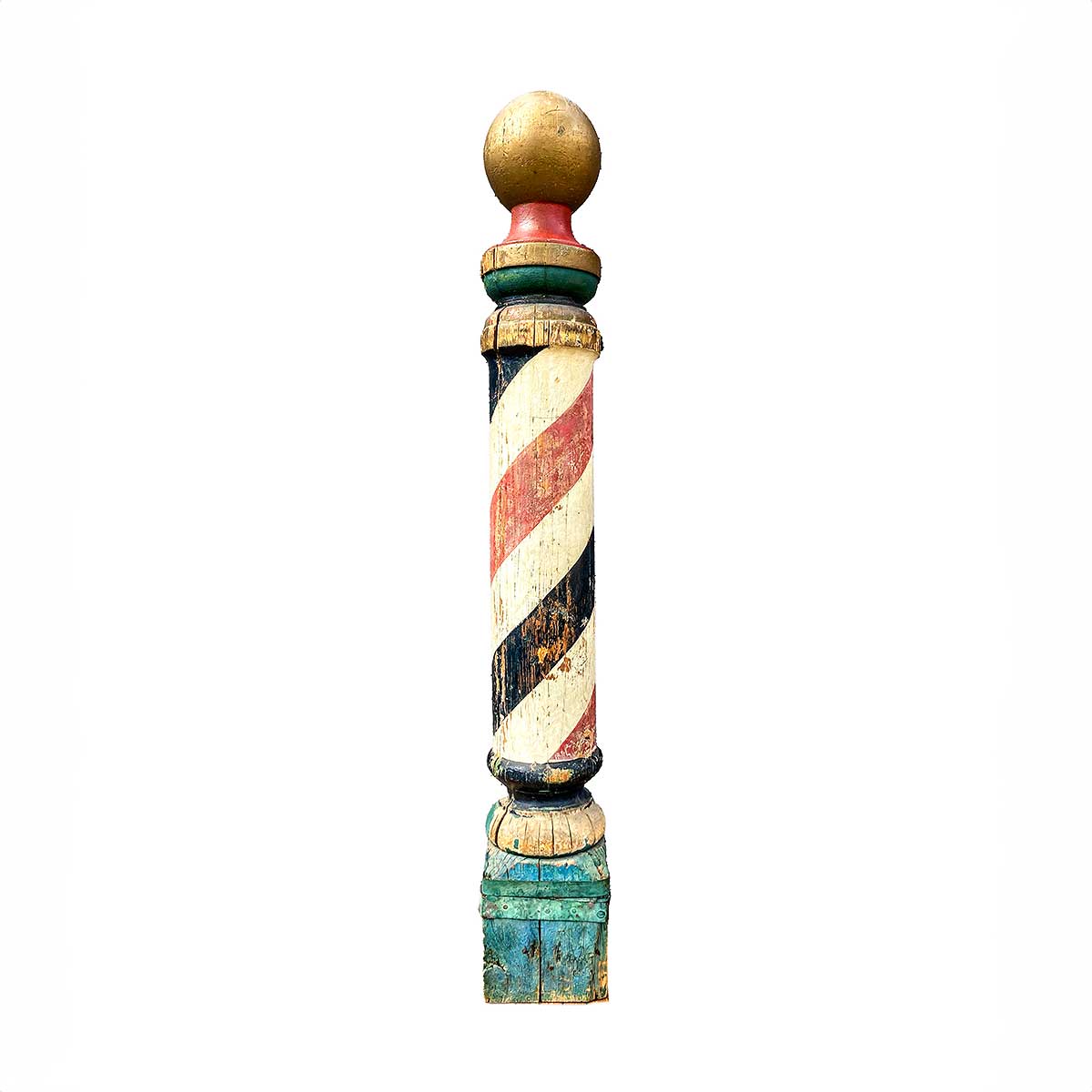 Fine 19th Century American Barber Pole