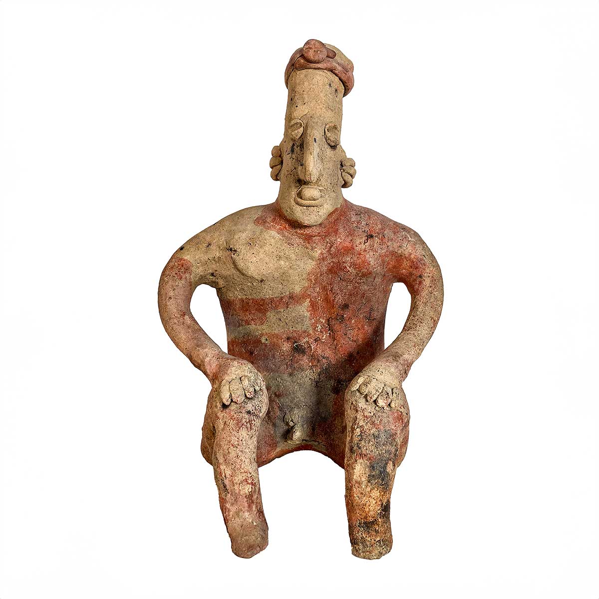 SOLD Pre-Colombian Terracotta Figure Of A Man.